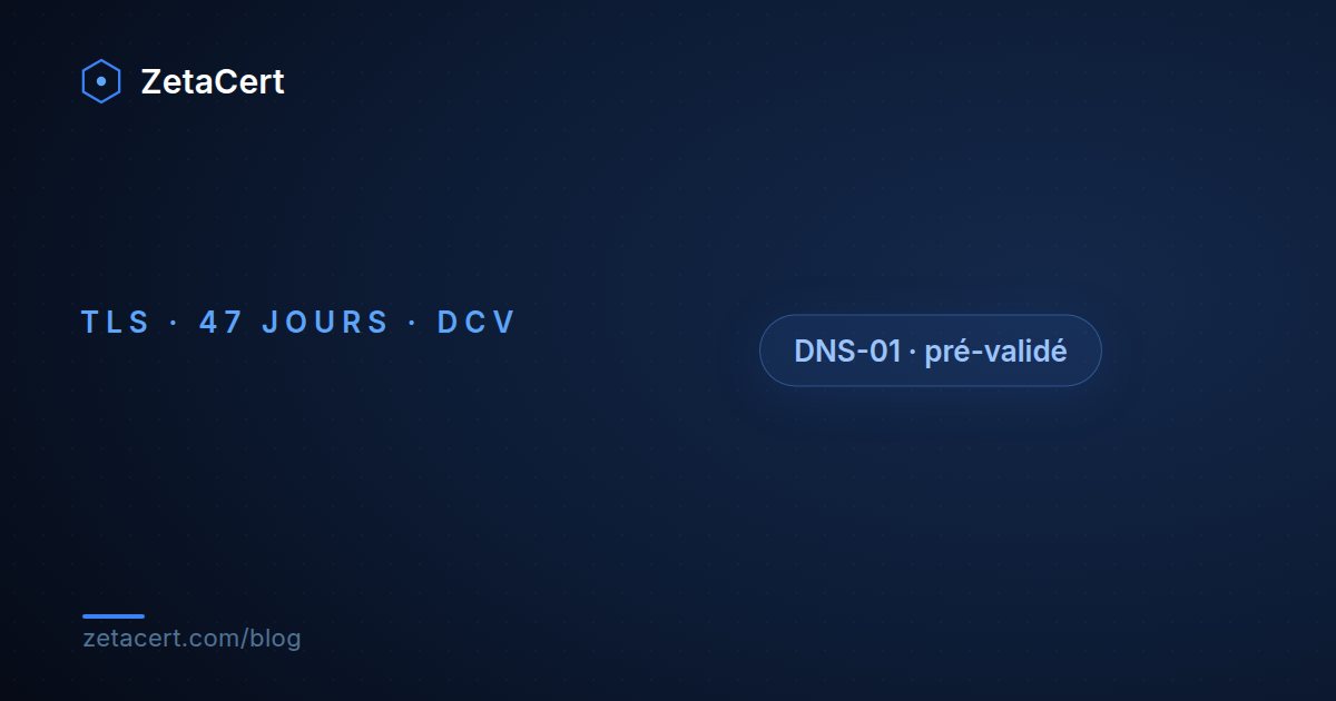 Certificats TLS de 47 jours : le guide pour automatiser sans casser (2026)